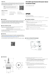 Thumbnail of document Guide - LPU-2428 IS Ultrasonic Level Transmitter